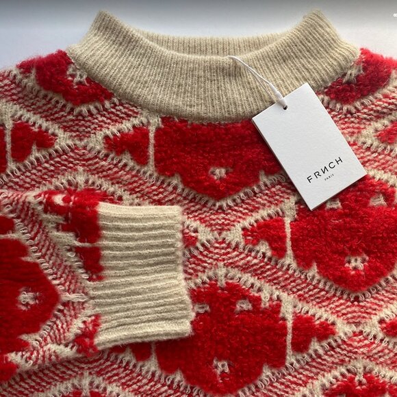 FRNCH Sweaters - NWT FRNCH Sweater Chunky Textured Wool Blend Size M/L